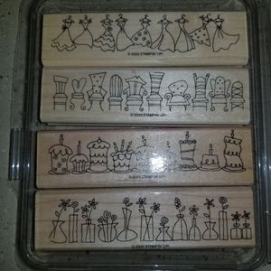 Stamp set 4 pieces